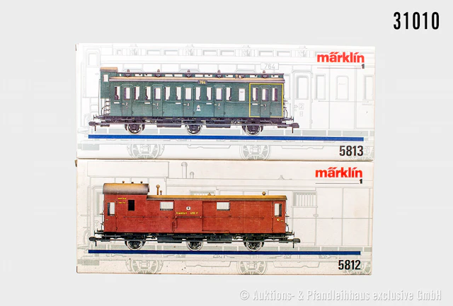 Märklin Spur 1: 5812 Gepäckwagen & 5813 Personenwagen, KPEV, Z 1, OVP