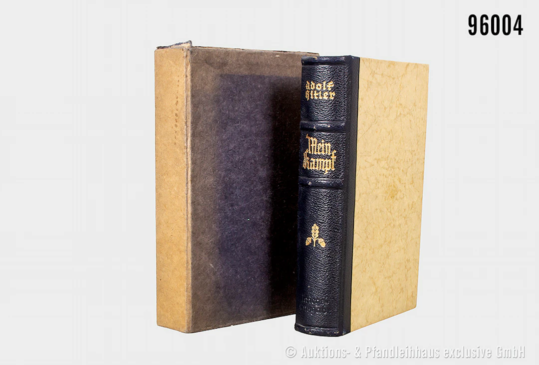 Adolf Hitler "Mein Kampf", Halbleder-Ausführung von 1941, Hochzeitsausgabe