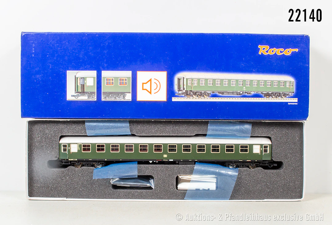 Roco digital H0: 45868 2 Kl. D-Zug Personenwagen mit Beleuchtung