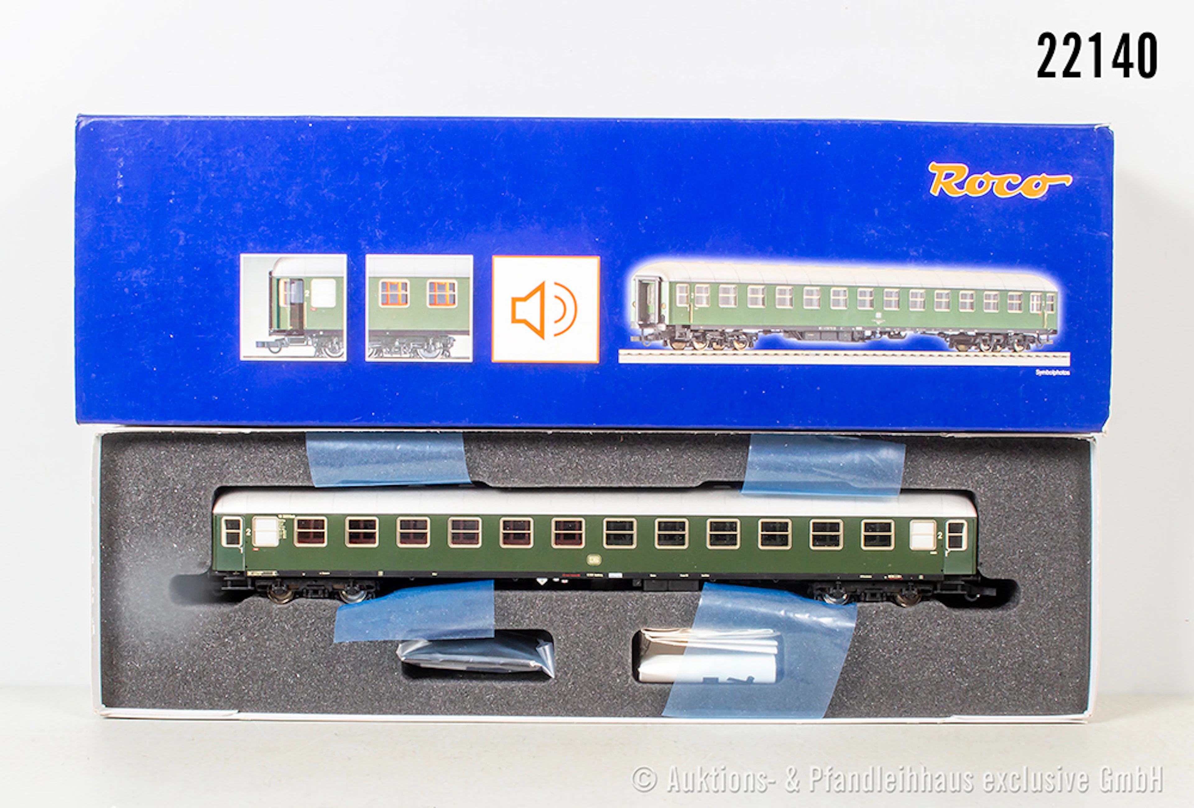 Roco digital H0: 45868 2 Kl. D-Zug Personenwagen mit Beleuchtung