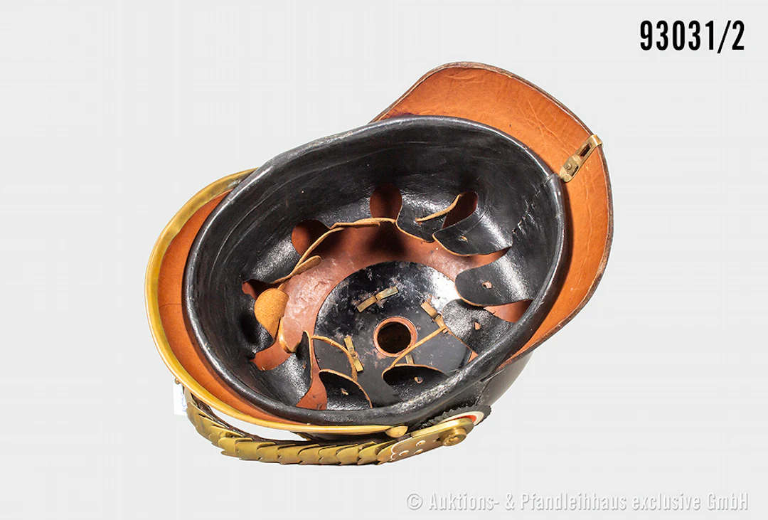 Preußen, Pickelhaube für Mannschaften der Feldartillerie, komplett