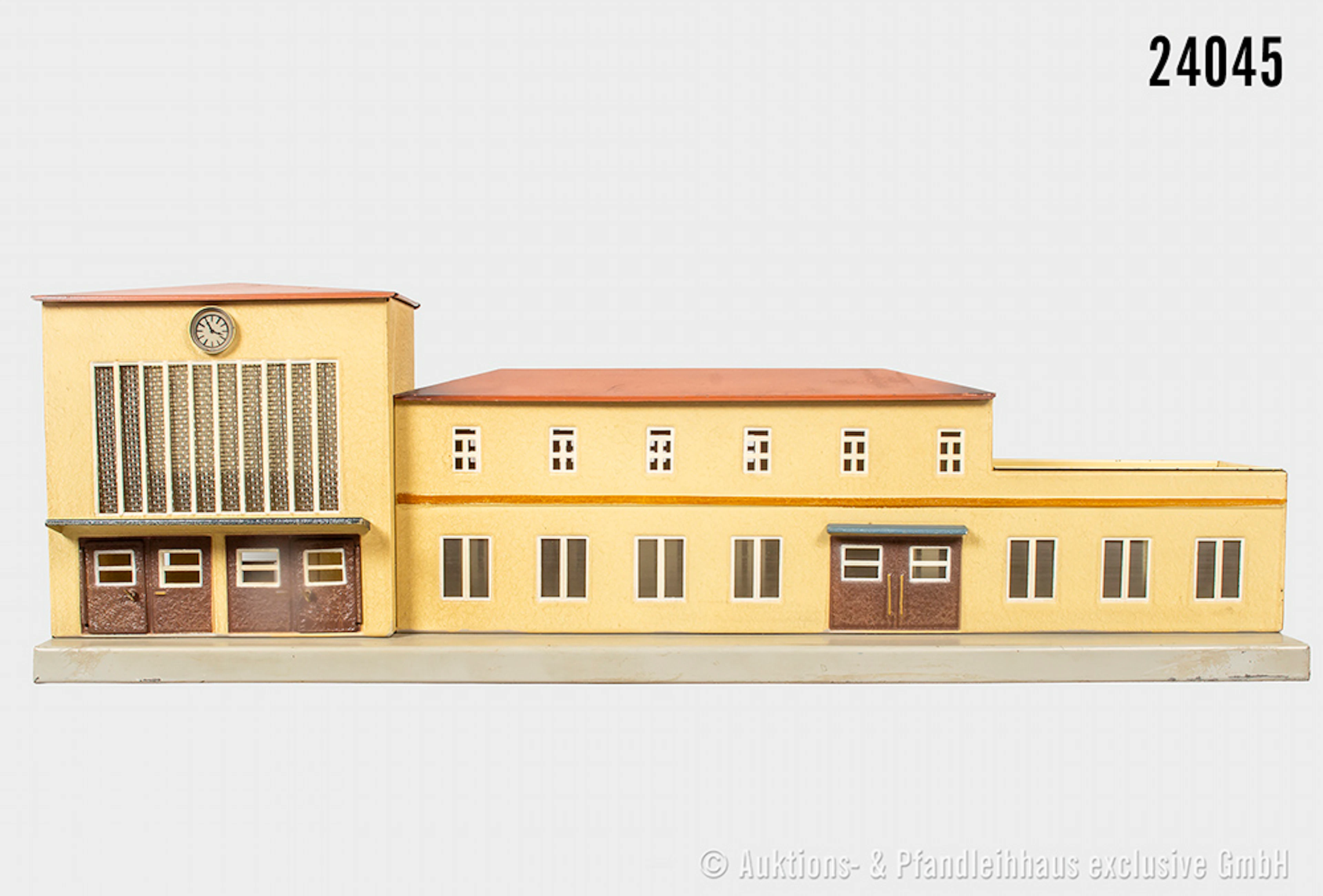 Märklin H0: 419 Bahnhof "Stuttgart", Dach braunrot, schwarze Ecken