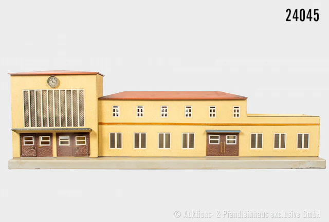 Märklin H0: 419 Bahnhof "Stuttgart", Dach braunrot, schwarze Ecken