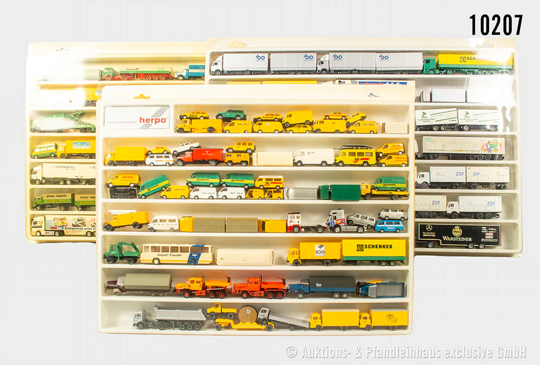 Konv. H0 Modellfahrzeuge, über 100 Fahrzeuge, dabei Herpa, Wiking
