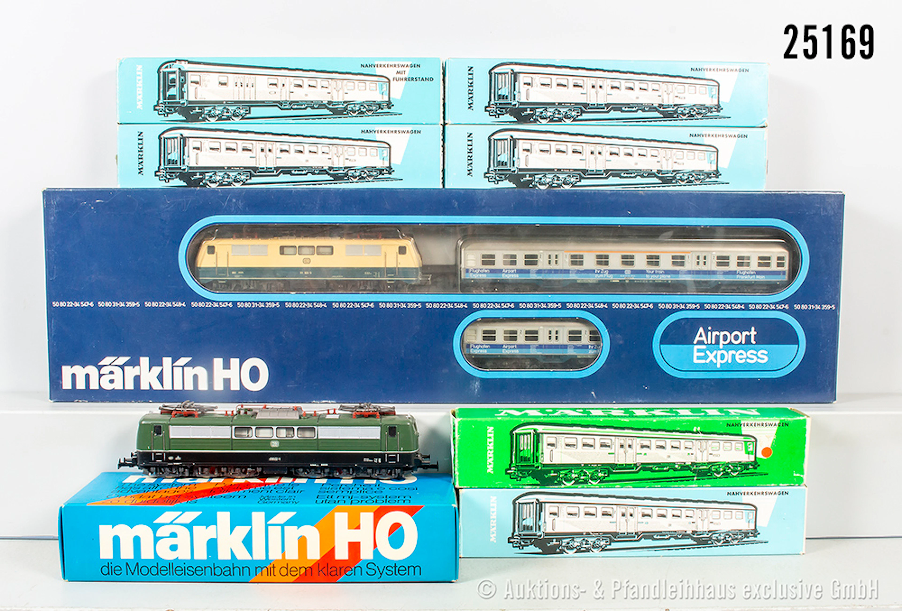 Märklin H0: 2856 Airport Express, DB, E-Lok, BN 111 105-3, 3x Wagen