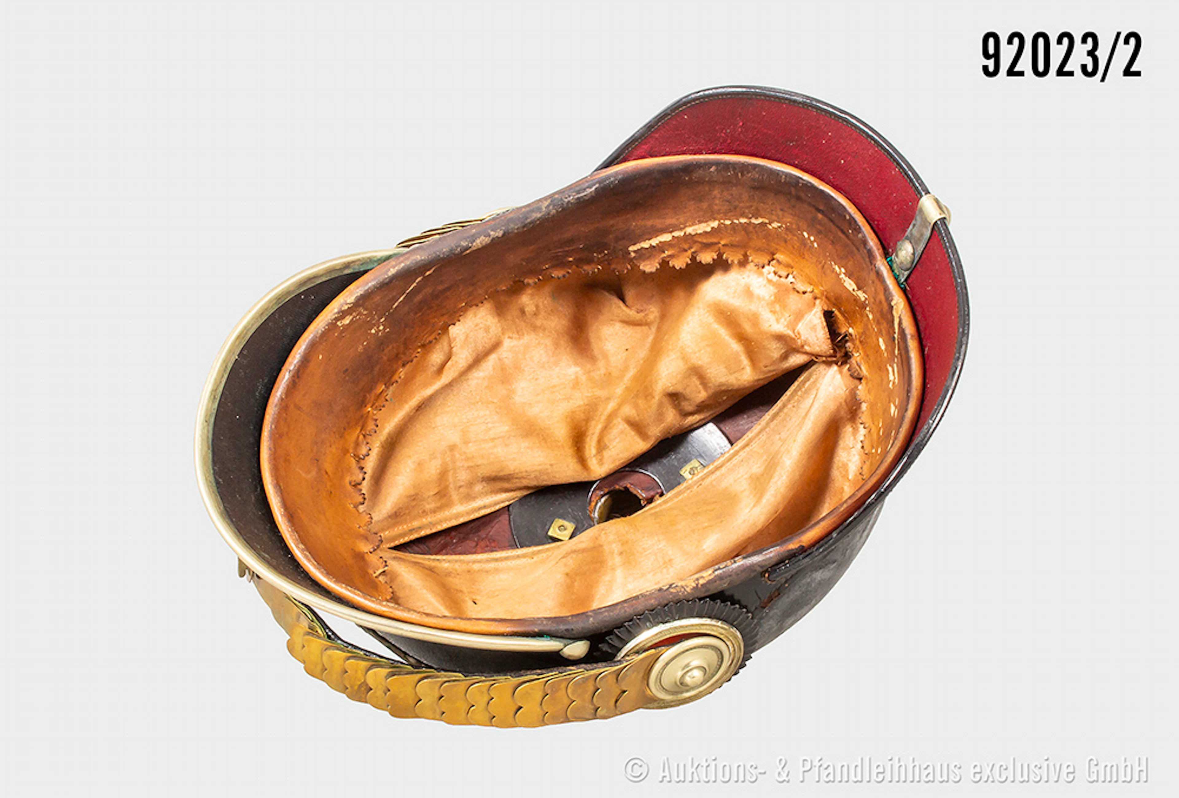 Preußen, Pickelhaube für Reserve-Offiziere der Garde Pioniere, komplett