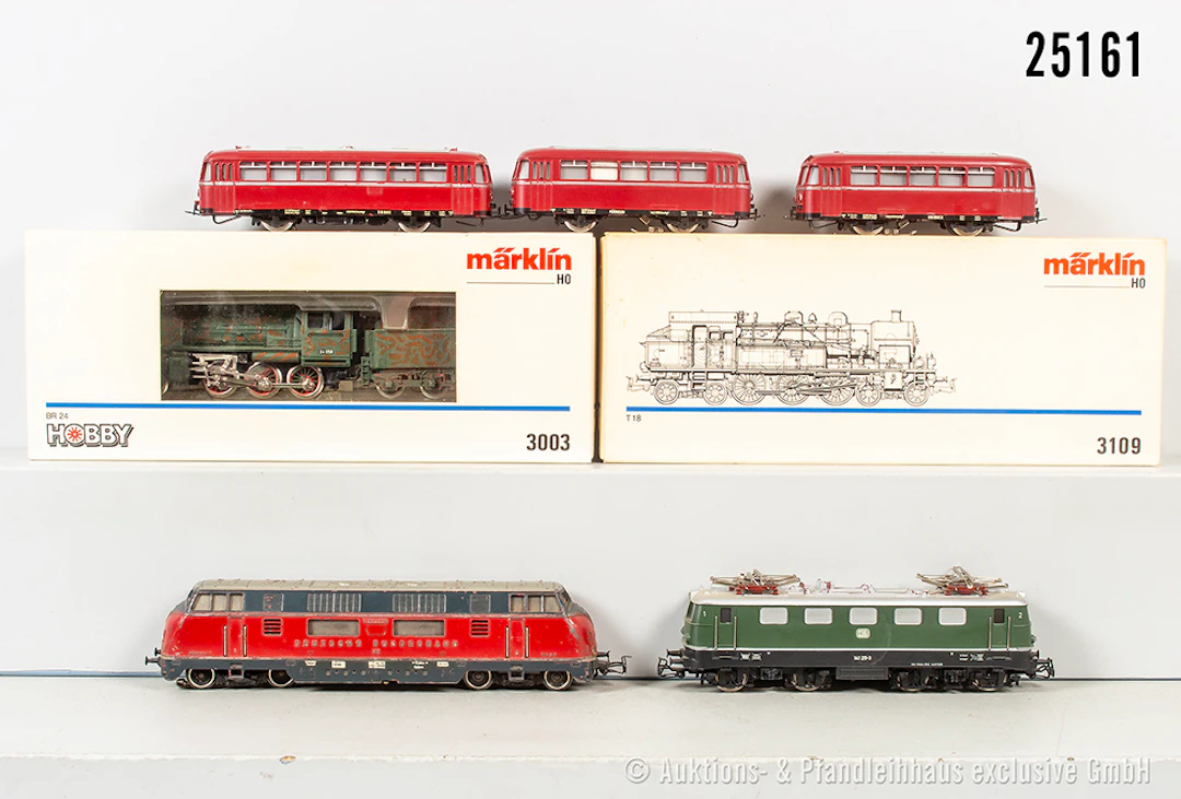 Märklin H0 2x Dampflok: 3109 T18, KPEV, BN 8401 & 3003, BN 24 058