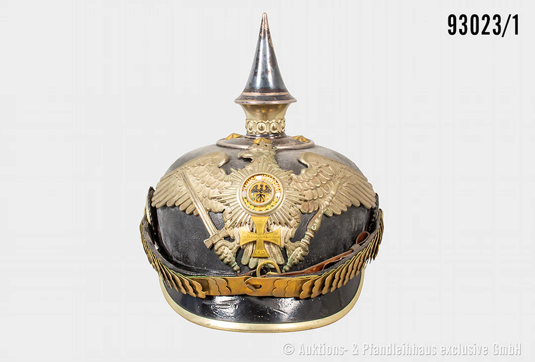 Preußen, Pickelhaube für Reserve-Offiziere der Garde Pioniere, komplett
