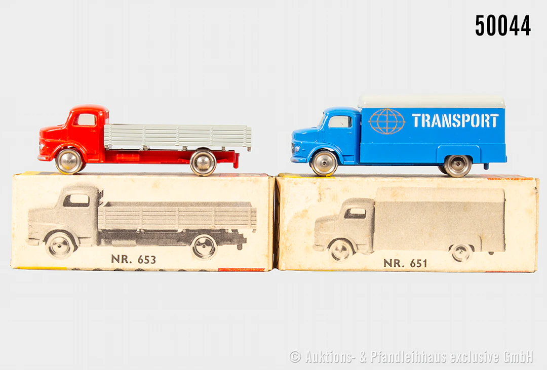 Lego System H0 Modellfahrzeug, Mercedes-Benz, 651 Koffer-Lkw "Transport"