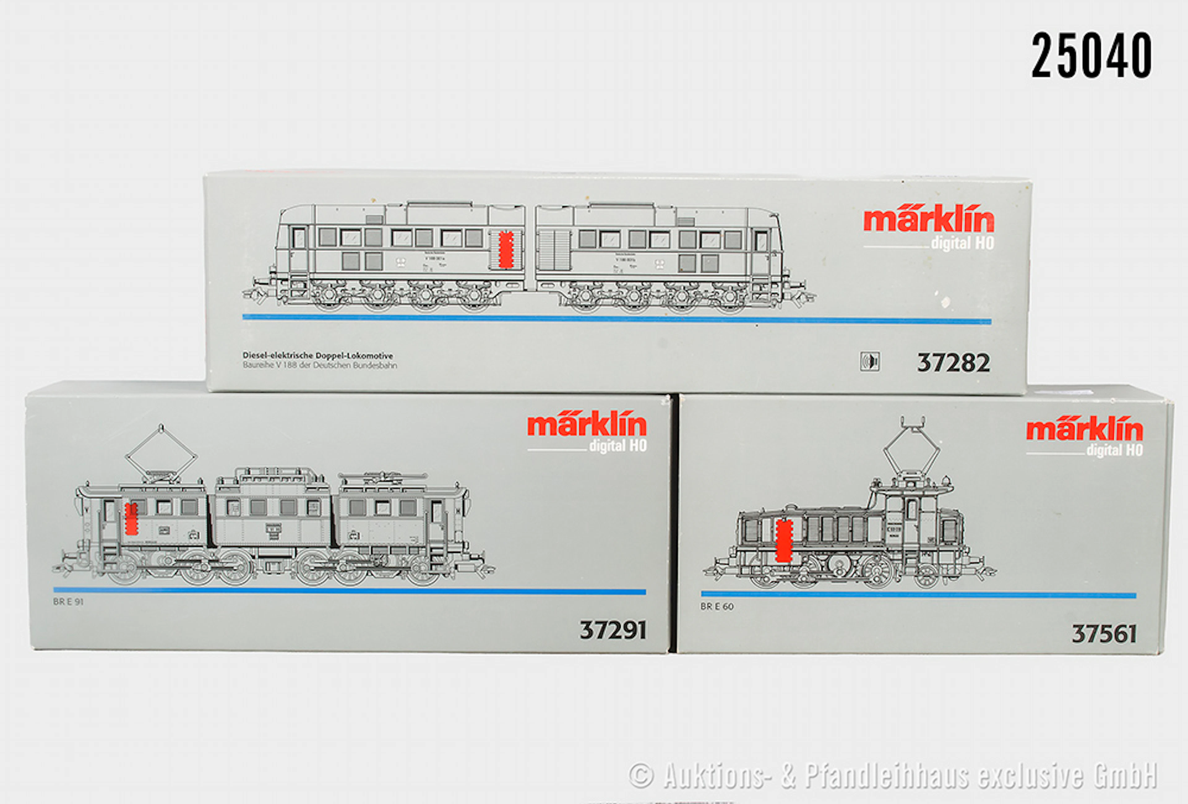 Märklin digital H0: 37282 Doppel-Diesellok, DB, BN V 188 001, Sound