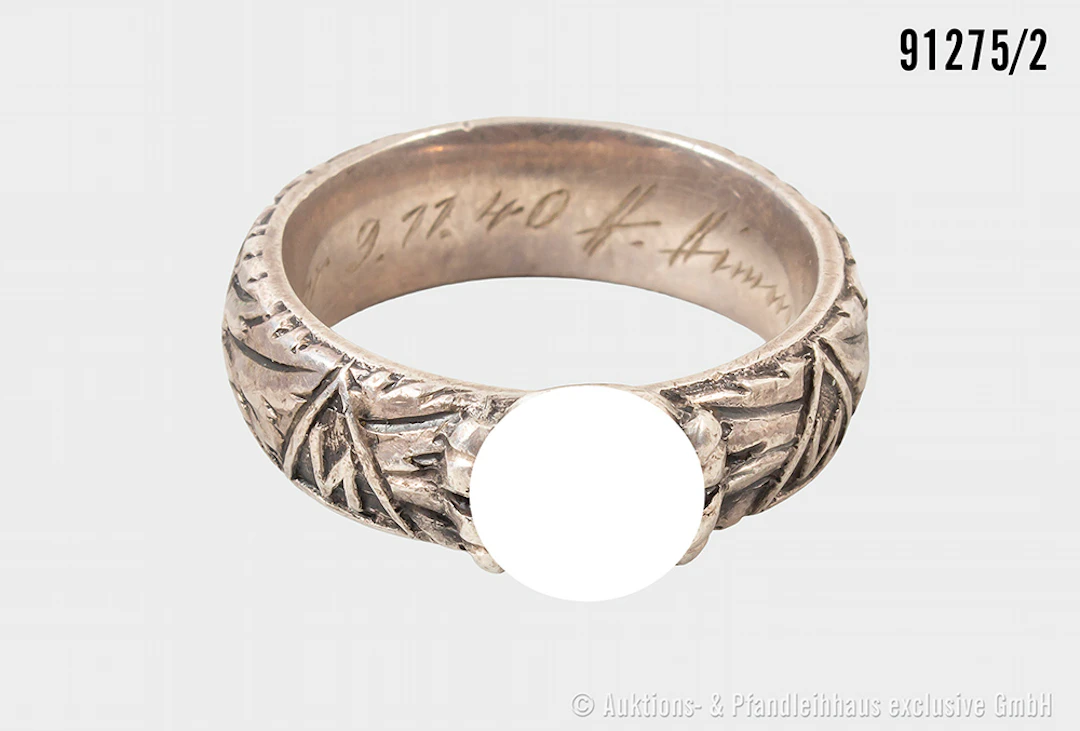 SS-Ehrenring (Totenkopfring), Innen graviert "S. lb. Steiner 9.11.40
