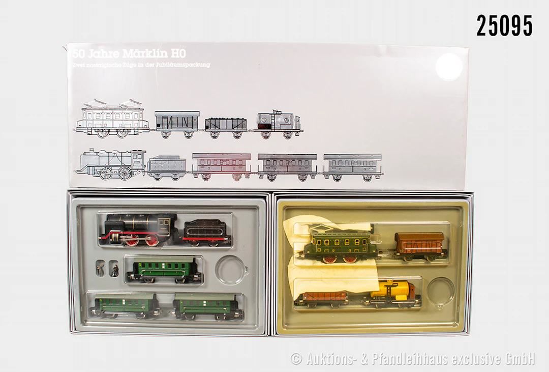 Märklin H0: 0050 Zug-Set "50 Jahre Märklin", verharzt, Z 1, OVP