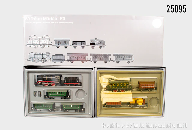 Märklin H0: 0050 Zug-Set "50 Jahre Märklin", verharzt, Z 1, OVP