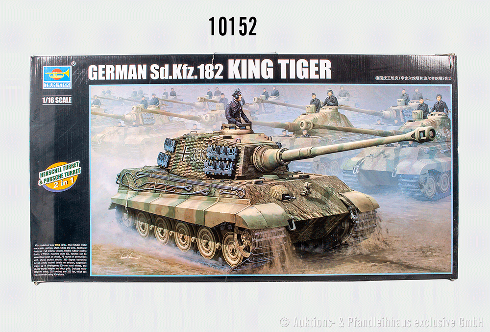 Trumpeter Bausatz Panzer 00910 German Sd.Kfz.182 King Tiger, 1:16