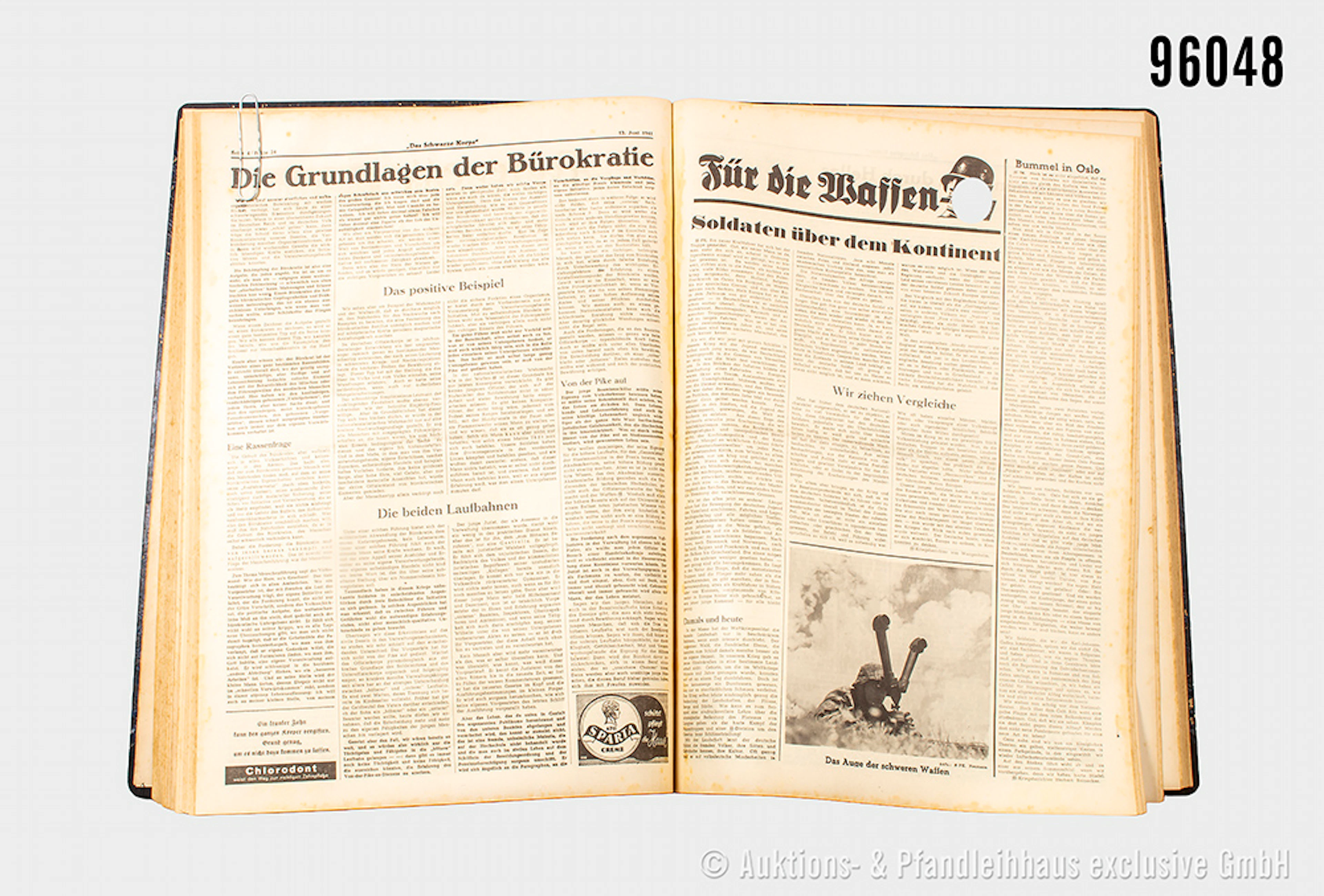 Zeitschrift 3. Reich "Das Schwarze Korps", gebundener 7. Jahrgang