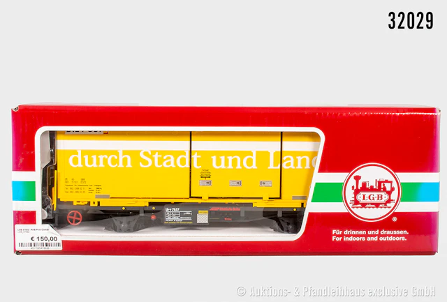 LGB Spur 2m: 47892 Containerwagen, RhB, "DIE POST", Z 1, OVP