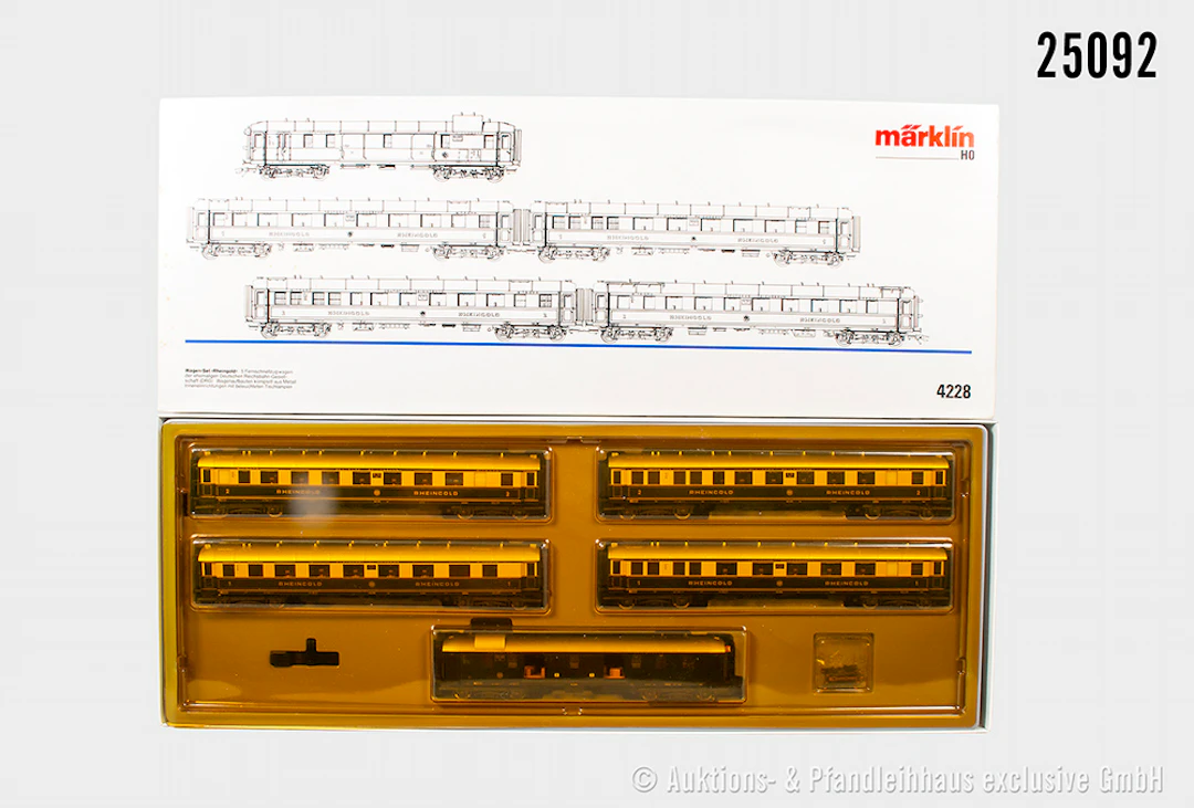 Märklin H0: 4228 5-tlg. Wagen-Set "Rheingold", DRG, Z 1-2, OVP