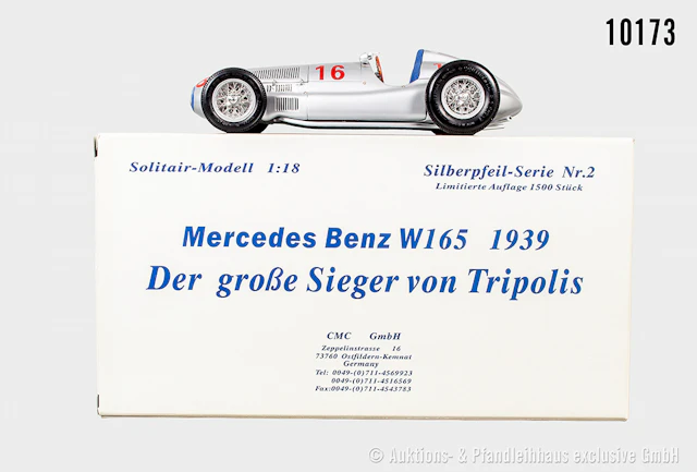 CMC Mercedes Benz W 165 1939 "Der große Sieger von Tripolis", Silberpfeil-Serie