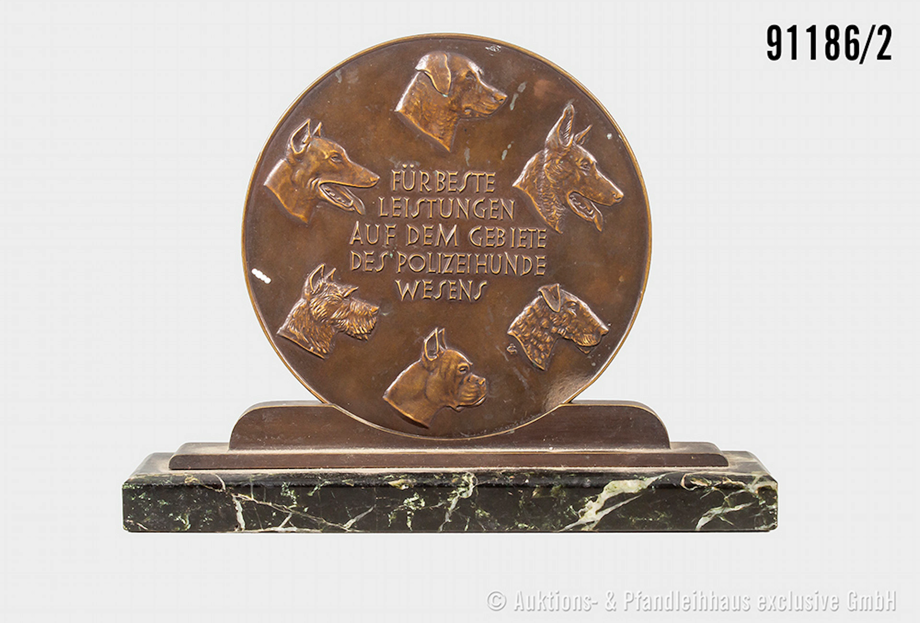 Preußen Bronzemedaille, D ca. 14,5 cm, "Der preußische Minister des