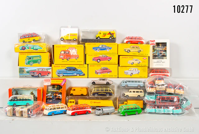 Großes Konv. Modellfahrzeuge, Dinky Toys Replika Modelle, dabei 25BV