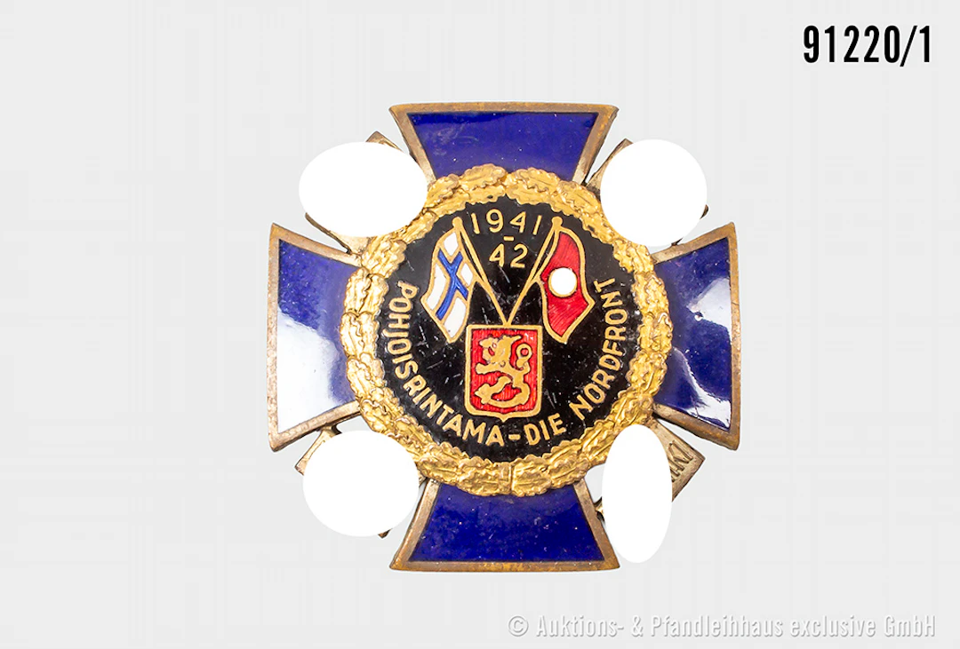 Finnland Nordfrontkreuz 1941-42, 1. Ausgabe, guter Zustand mit Altersspuren