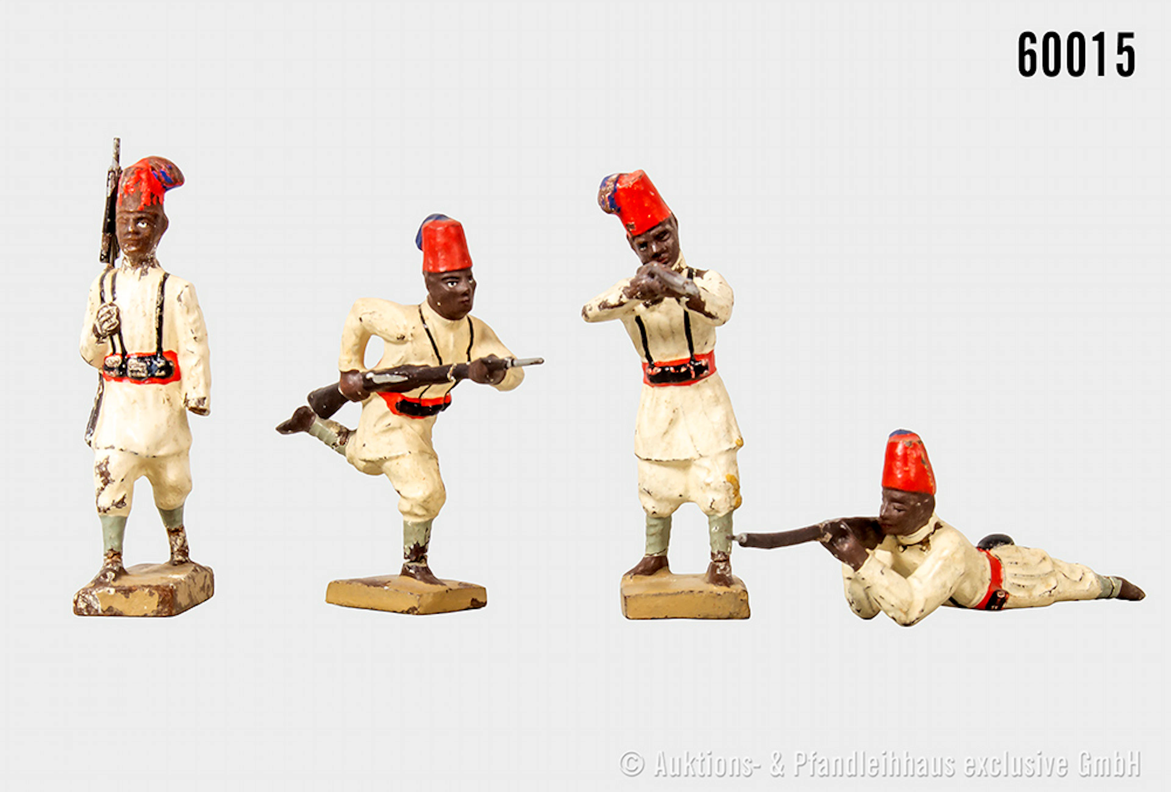 Lineol Askari / Kolonien, Masse, 7 cm, vereinzelt beschädigt, sonst meist Z 1-2
