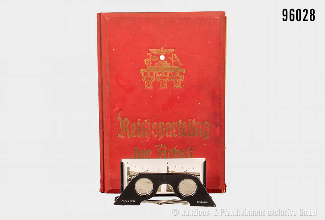 Raumbildalbum "Reichsparteitag der Arbeit", mit Bildbetrachter, n.