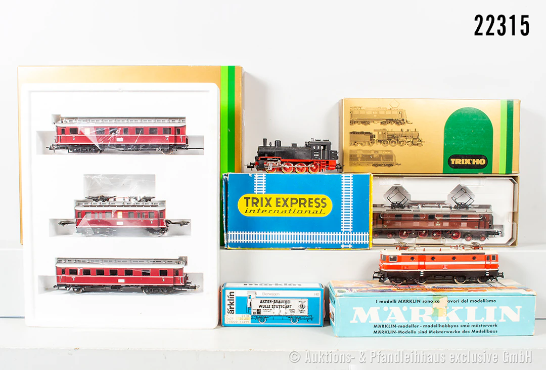Trix/Märklin/Hamo H0: 22492 3-tlg. E-Triebzug, DB, BR ET87 & 2431