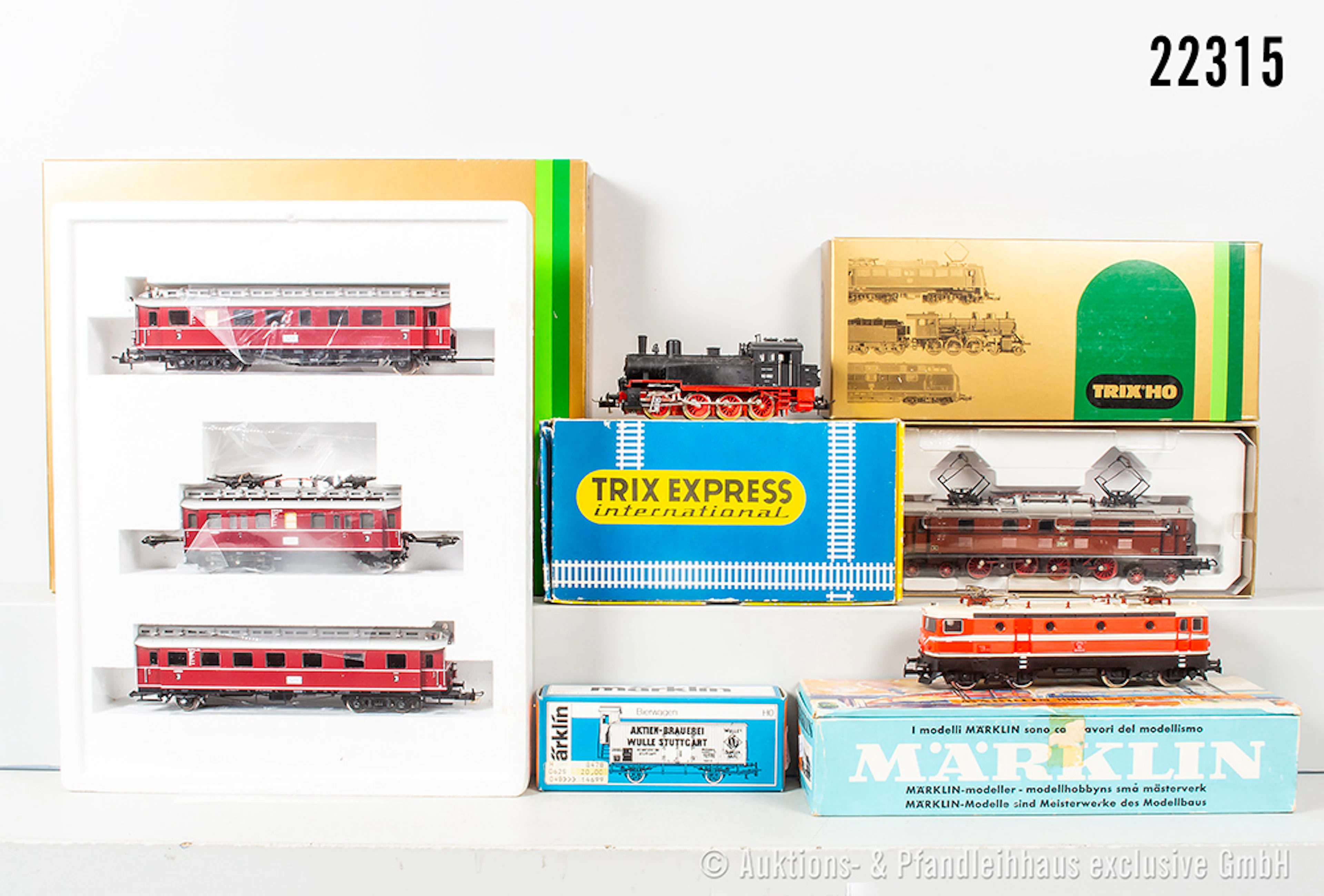 Trix/Märklin/Hamo H0: 22492 3-tlg. E-Triebzug, DB, BR ET87 & 2431