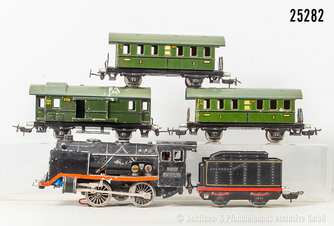 Märklin H0 Personenzug: Schlepptender-Lok R800, BK 5, geschlossenes