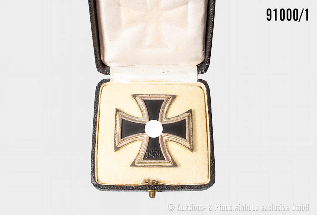 EK 1 1939, Kern nicht magnetisch, im dazugehörigen Etui, guter Zustand