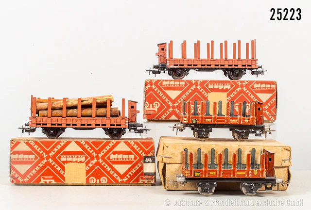 Märklin H0, Rungenwagen: Doppelpack 373, 2x 321, Z 1-2, OVP