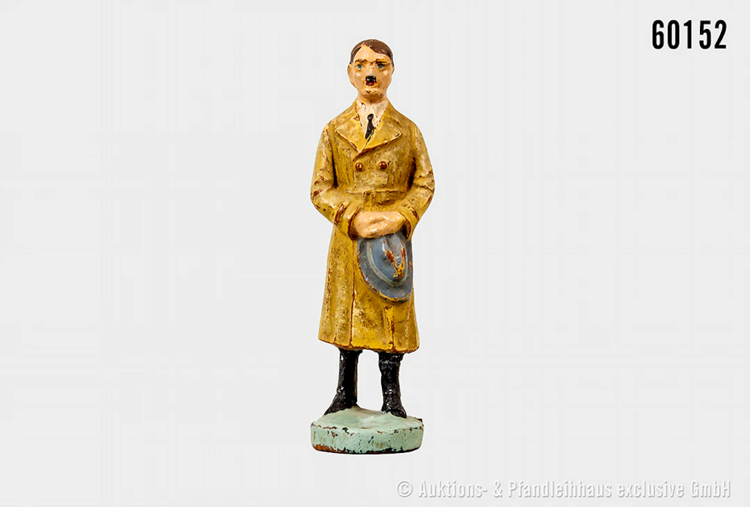 Elastolin A. Hitler stehend in Mantel, Masse, 7 cm, Z 1-2