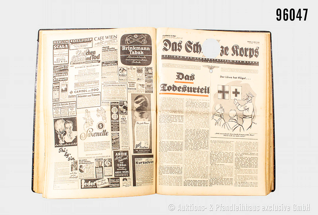 Zeitschrift 3. Reich "Das Schwarze Korps", gebundener 6. Jahrgang