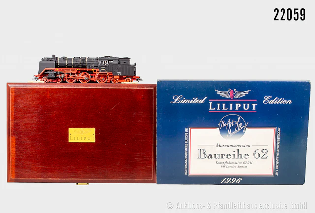 Liliput H0: L106202 Dampflok, DRG, BN 62 015 (Museumsversion), mit