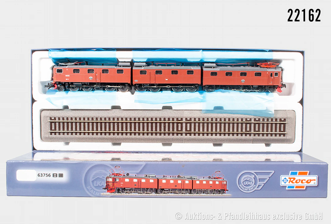 Roco H0: 63756 3 tlg. E-Lok, LKAB, BN 976/977/978, DSS, Z 0-1, OVP