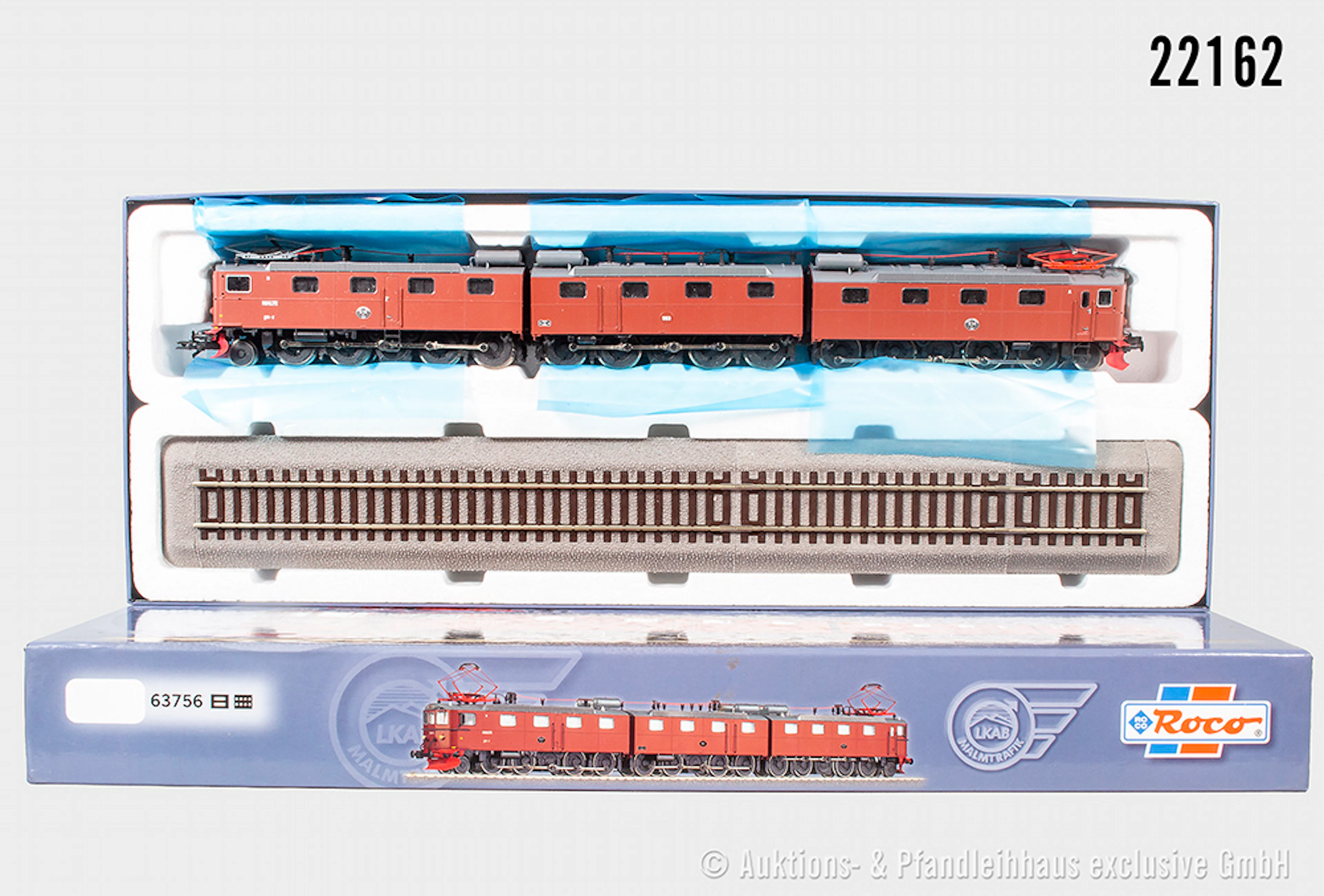 Roco H0: 63756 3 tlg. E-Lok, LKAB, BN 976/977/978, DSS, Z 0-1, OVP