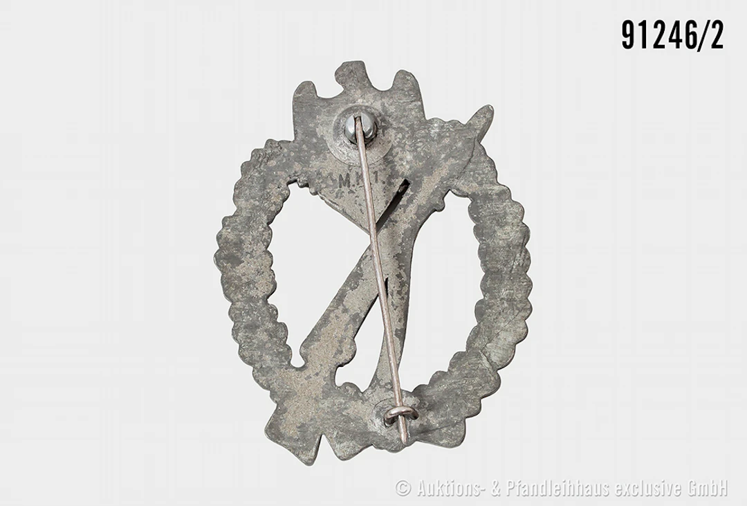 Konv. Infanterie-Sturmabzeichen, Zinkausf., Hersteller "M. K. 1."