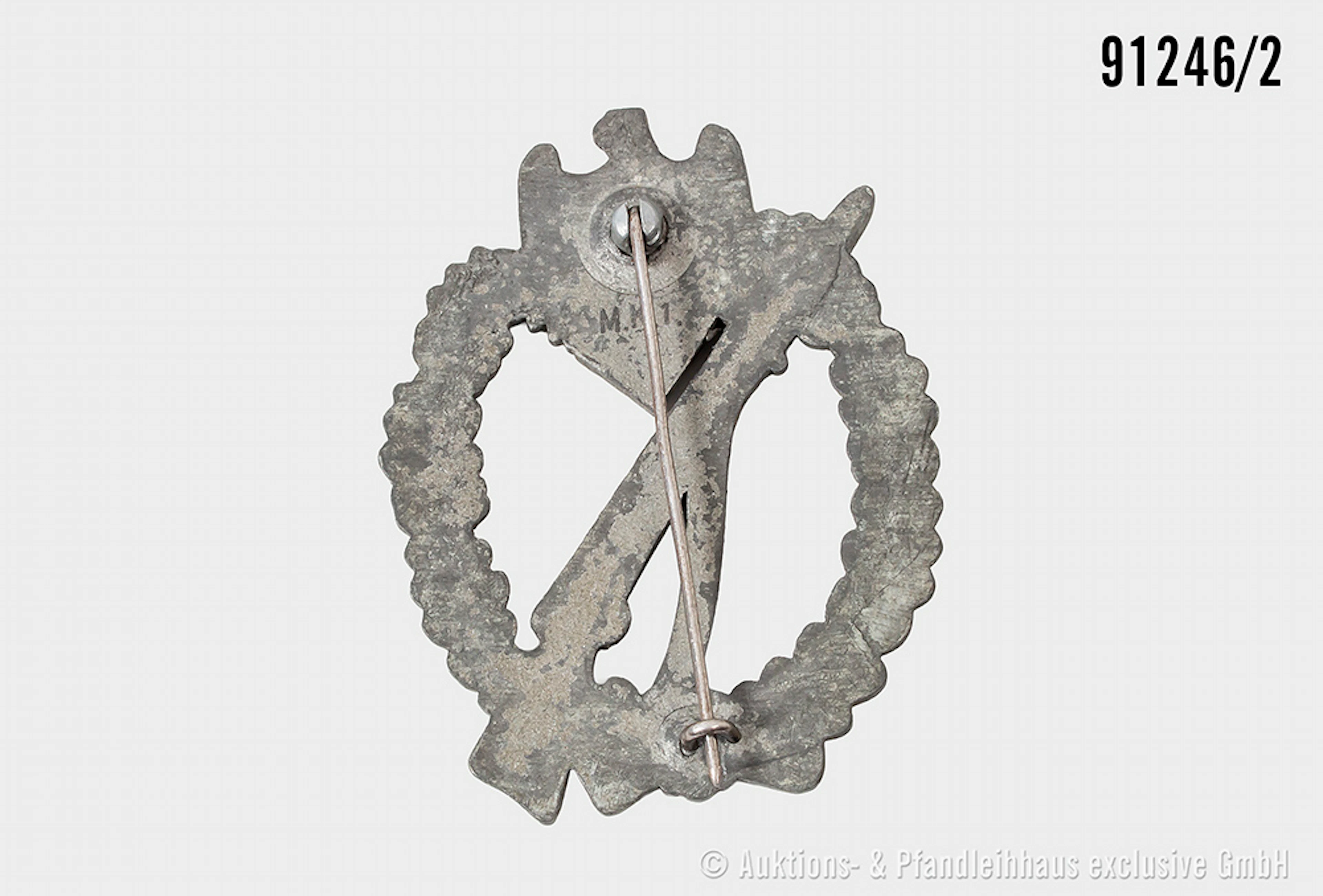 Konv. Infanterie-Sturmabzeichen, Zinkausf., Hersteller "M. K. 1."