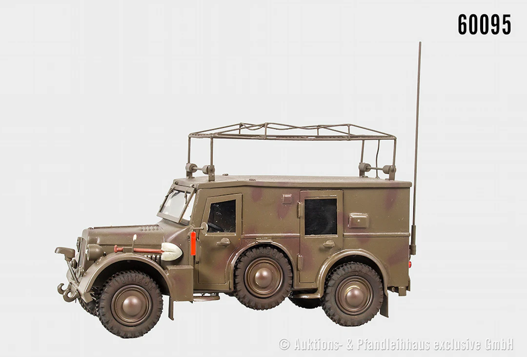Funkerwagen NK, elektrische Fahrscheinwerfer, batteriebetrieben, mit