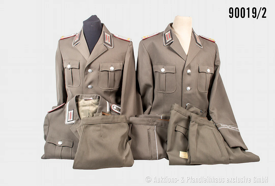 Konv. 6 Uniformen NVA "Wach-Regiment F. Dzierzynski" (Hosen und Jacken
