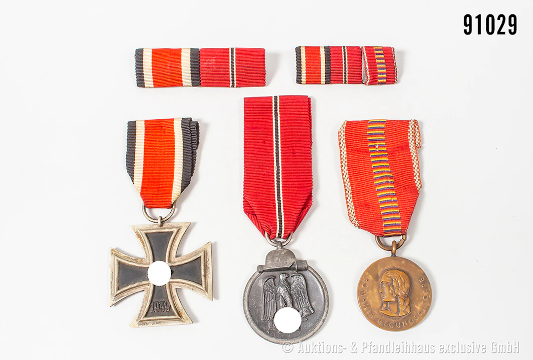 Konv. EK 2 1939, Ostmedaille, Rumänien Medaille Kampf gegen den Kommunismus