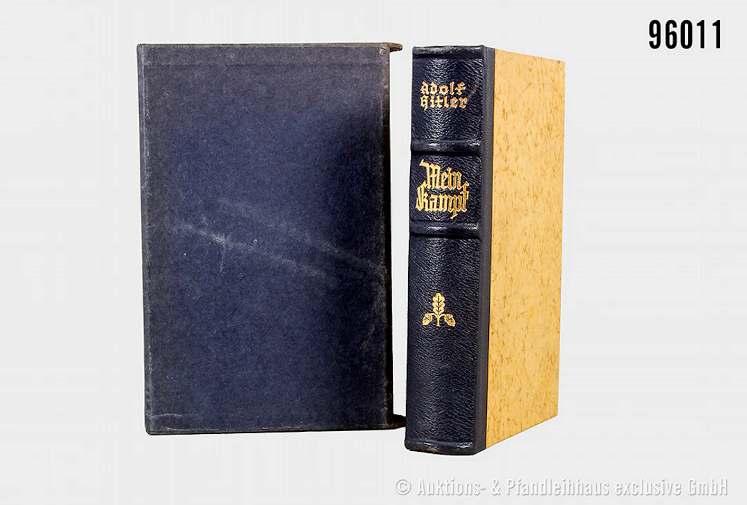 Adolf Hitler "Mein Kampf", Halblederausführung mit Goldschnitt von