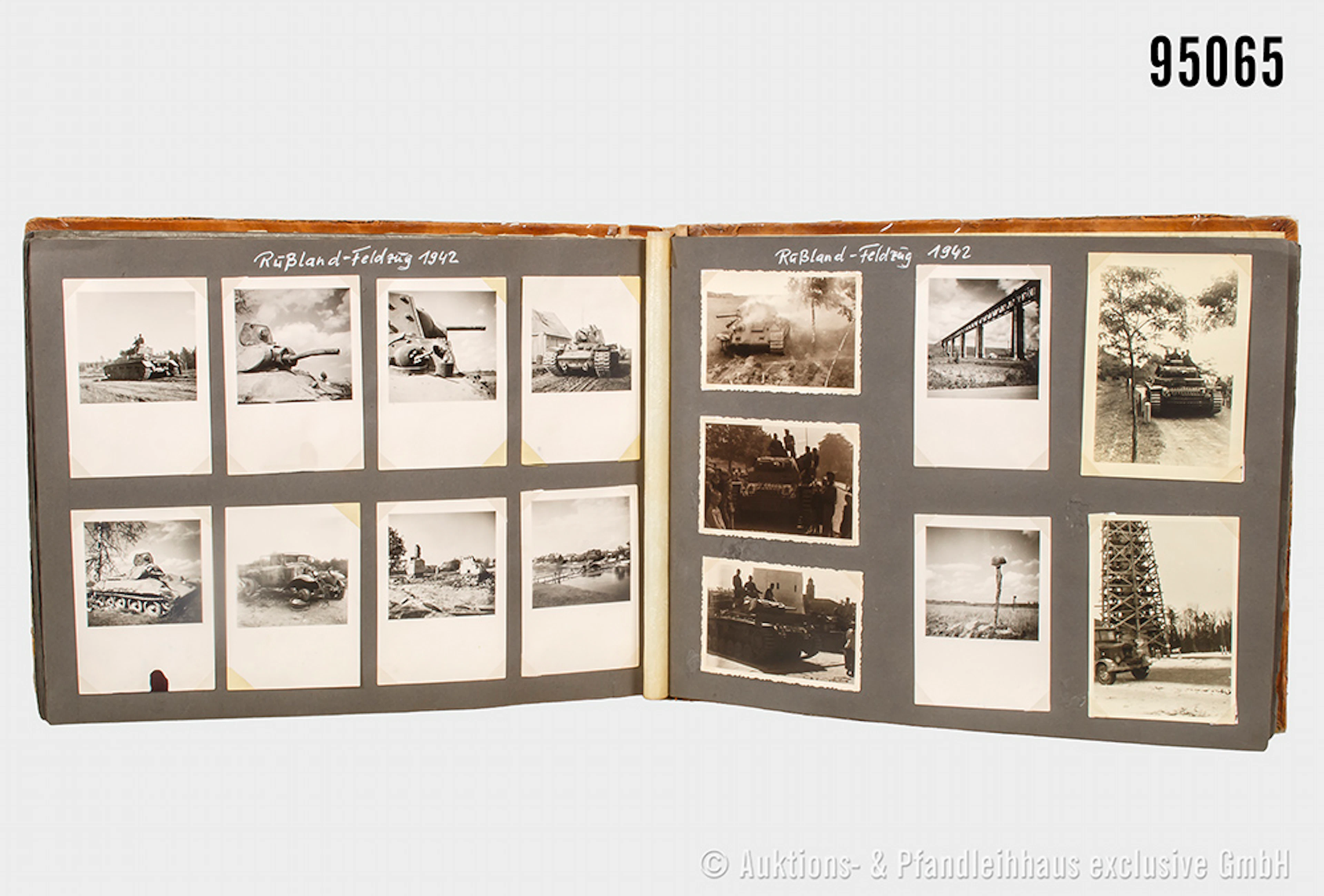 Fotoalbum eines Soldaten im Flak-Regiment 36, über 420 Fotos, teilw.