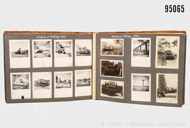 Fotoalbum eines Soldaten im Flak-Regiment 36, über 420 Fotos, teilw.