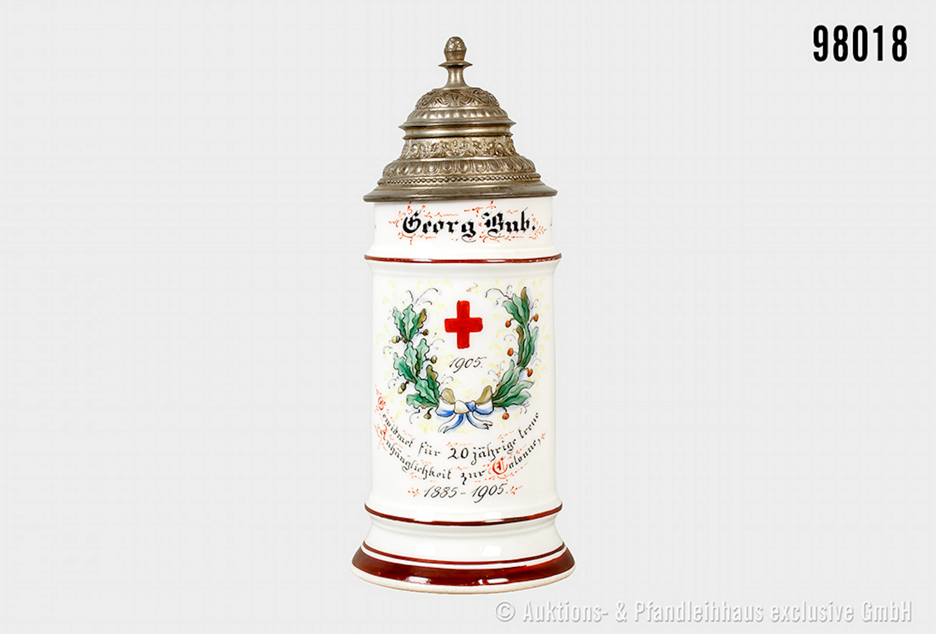 Preußen, Geschenkkrug an den Führer-Stellvertreter Georg Bub für 20