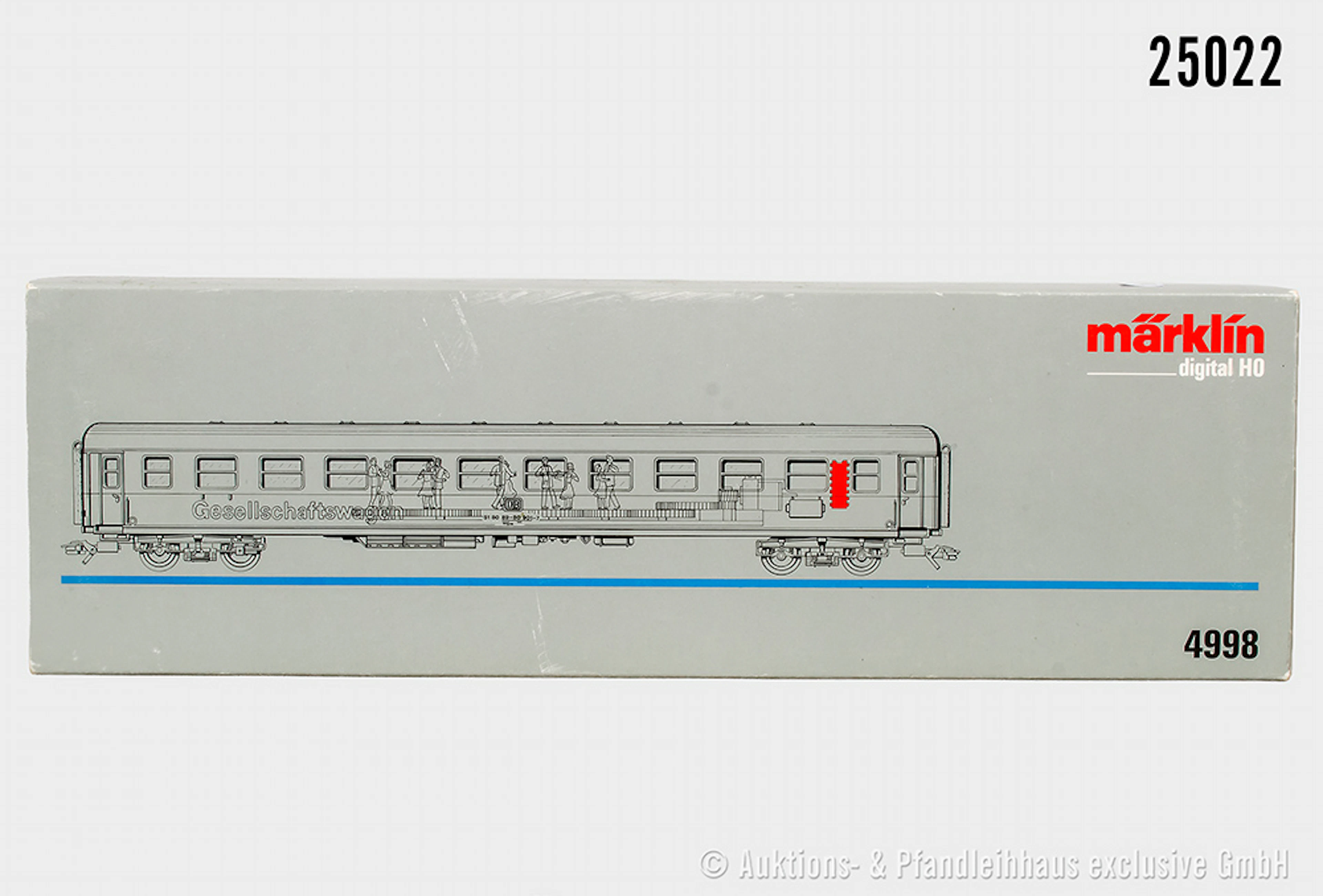 Märklin digital H0: 4998 Gesellschaftswagen mit Sound/Licht/Bewegung