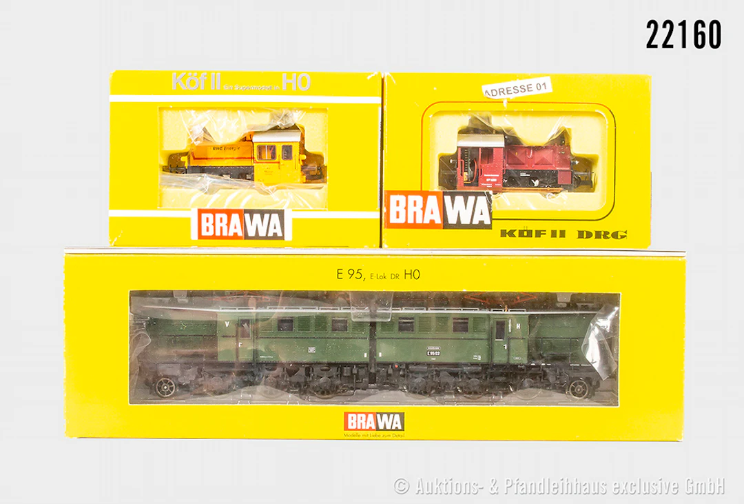 Brawa H0: 0474, Diesellok Köf II, DB, BN 6360, digital & 0591 Diesellok