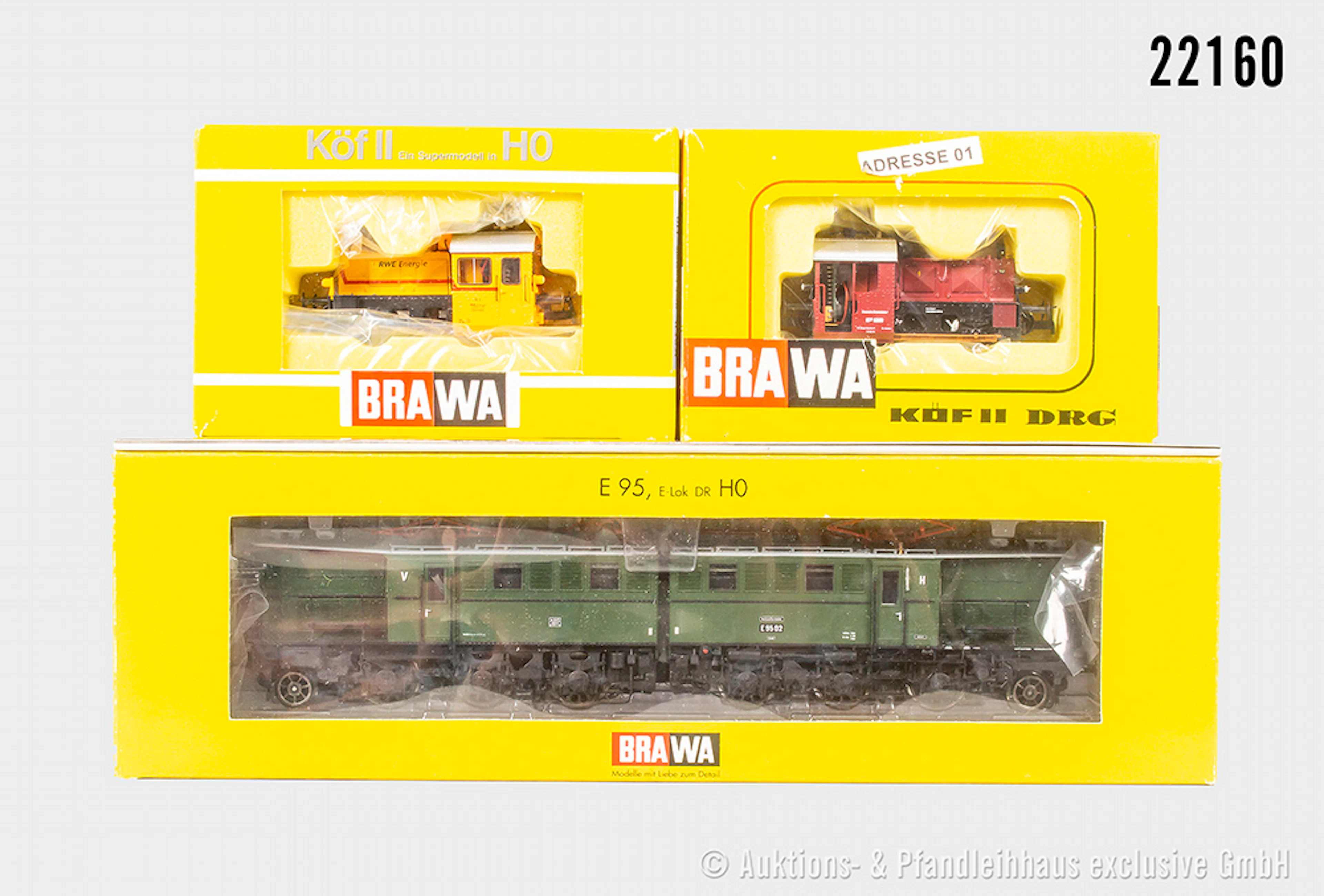 Brawa H0: 0474, Diesellok Köf II, DB, BN 6360, digital & 0591 Diesellok
