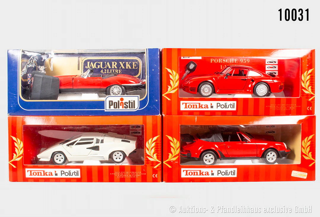Tonka Modellautos, Porsche, Lamborghini und Jaguar, Metall, 1:18, Z 0, OVP